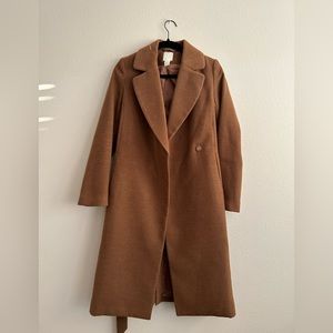 Belted cost in camel - H&M